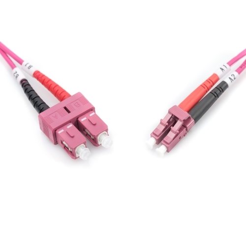 Patch Cord Fibra Optica Digitus by Assmann DK-2532-10-4, Multi-Mode, OM4, Duplex LC - Duplex SC, 10 m