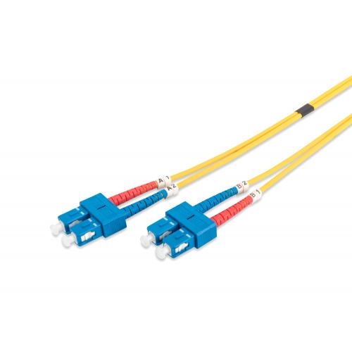 Patchcord Fibra Optica Assmann Digitus DK-2922-05, SC - SC, 5m, Yellow