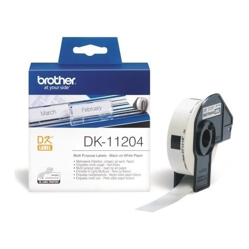 Banda termica Brother DK11204, Hartie Negru-Alb