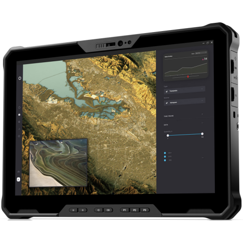 Tableta Dell Latitude 7230, Intel Core i5-1240U Deca Core, 12 inch, RAM 16GB, SSD 256GB, Wi-Fi, BT, Windows 11 Pro, Black