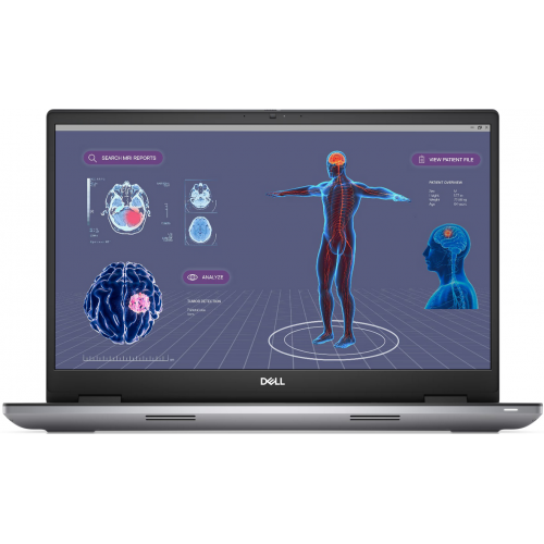 Laptop Dell Precision 7780, Intel Core i9-13950HX, 17.3 inch, RAM 64GB, SSD 1TB, nVidia RTX 4000 12GB, Windows 11 Pro, Titan Grey