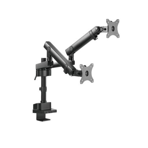 Suport monitor V7 Dual Monitor Mount Professional Touch Adjust, 17 - 32 inch, Black