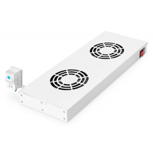 Panou Ventilatie Digitus by Assmann DN-19 FAN-2-HO, 2 x fan, Light Grey