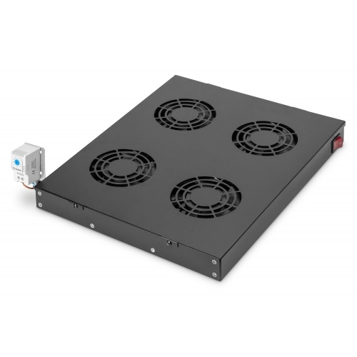 Panou Ventilatie Digitus by Assmann DN-19 FAN-4-HO-SW, 4 x fan, Black