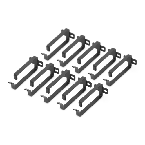 Organizator cabluri Digitus by Assmann DN-19 ORG-2-SW, 19inch, Black, 10 bucati