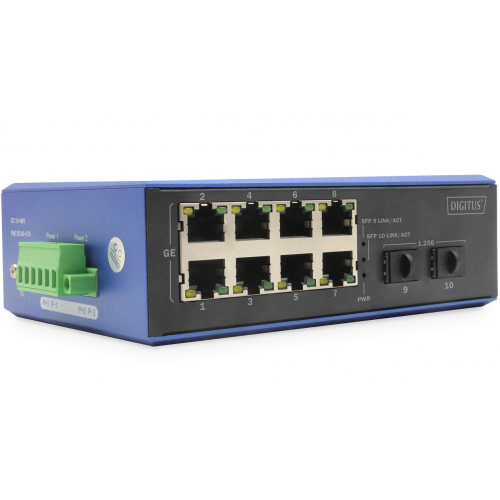 Switch Digitus by Assmann DN-651151, 8 porturi, PoE