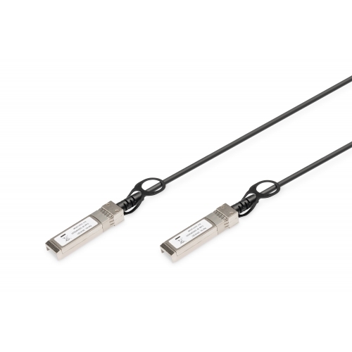 Patch Cord Digitus by Assmann DN-81220, SFP+ - SFP+, 0.5m, Black