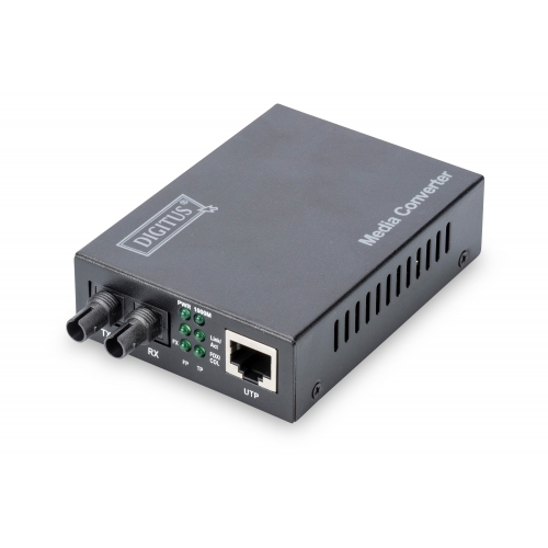 Convertor Media Digitus by Assmann DN-82110-1 1GB, 850 nm, Multimode, 0.5km, RJ45 - ST Duplex