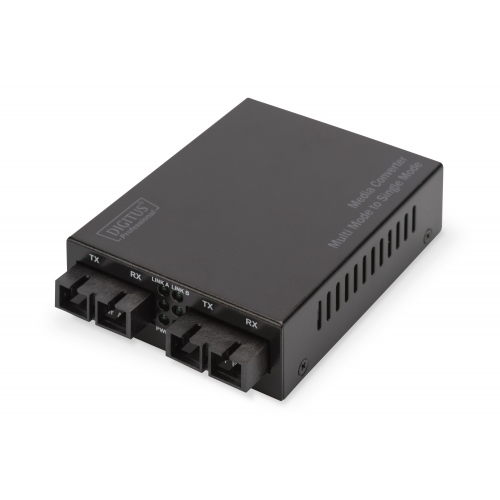 Convertor Media Digitus by Assmann DN-82124 1GB, 1310nm, Singlemode/Multimode, 20km, SC - SC