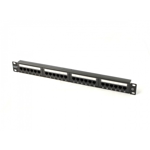 Patch Panel Digitus by Assmann DN-91524U-1, 19inch, 1U, 24 porturi, Cat5e, UTP, Black