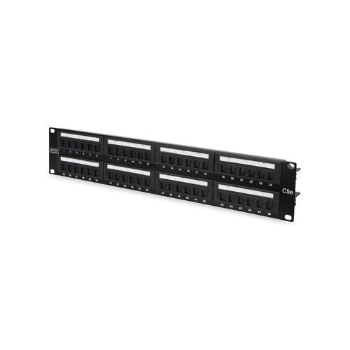 Patch Panel Digitus by Assmann DN-91548U, 19inch, 1u, 48 porturi, Cat5e, UTP, Black