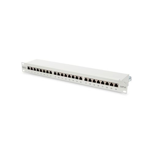 Patch Panel Digitus by Assmann DN-91624S, 19inch, 1U, 24 porturi, Cat6, STP, Light Grey