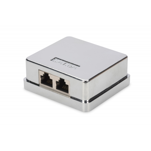 Adaptor Digitus by Assmann DN-93713, RJ45 - RJ45, Cat6a, Silver