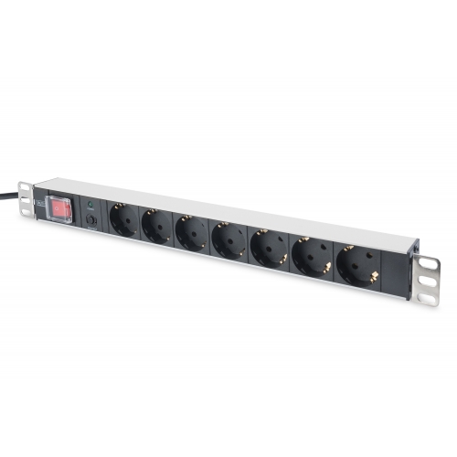 PDU Digitus by Assmann DN-95403, 7x Schuko, 2m, Black-Grey