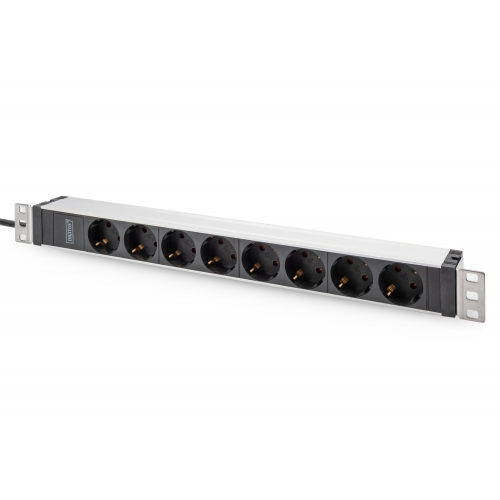 PDU Digitus by Assmann DN-95428, 8x Schuko, 2m, Black-Grey