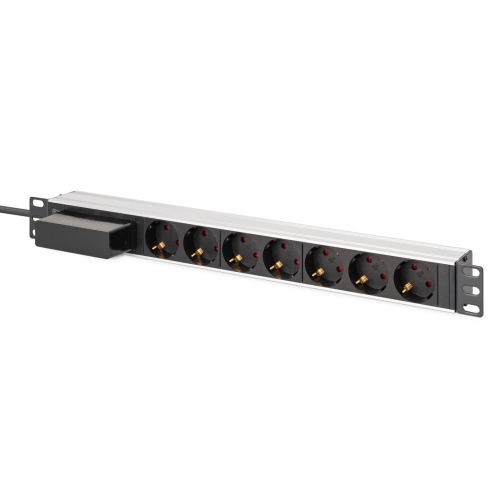 PDU Digitus by Assmann DN-95439, 7 x Schuko, 1.8 m, Black-Silver