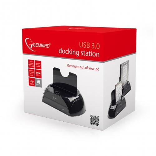 Docking Station HDD Gembird, USB 3.0, Black