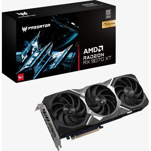 Placa video Acer AMD Radeon RX 9070 XT Predator BiFrost OC 16GB, GDDR6, 256 bit