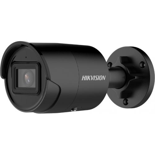 Camera supraveghere Hikvision IP bullet DS-2CD2046G2-IU(2.8mm)(C)black, 4 MP, culoare neagra, low-light powered by DarkFighter,  Acusens -Human and vehicle classification alarm based on deep learning, microfon audio incorporat, senzor: 1/3
