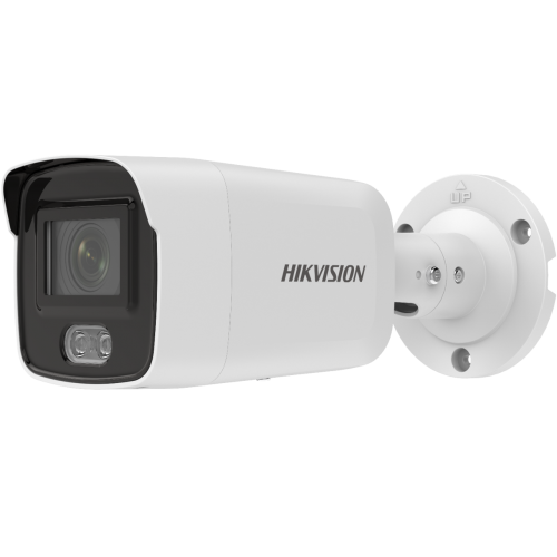 Camera supraveghere Hikvision IP bullet DS-2CD2047G2-LU(2.8mm)C, 4MP, ColorVu - imagini color 24/7 (color si pe timp de noapte), filtrarea alarmelor false dupa corpul uman si masini, microfon audio incorporat, senzor 1/1.8
