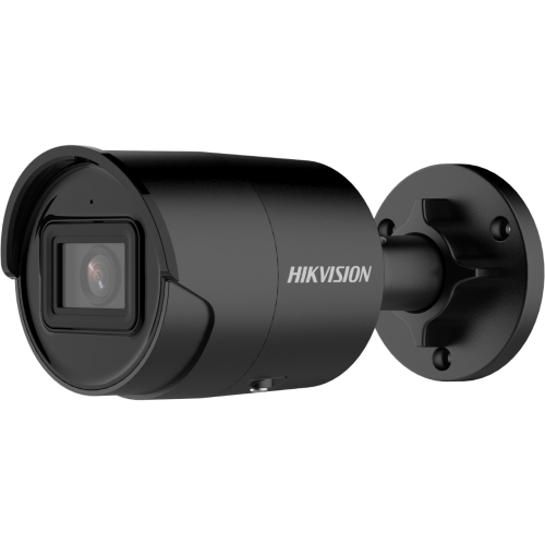 Camera supraveghere Hikvision IP bullet DS-2CD2066G2-IU(2.8mm)(C) (black), 6MP, culoare neagra, low-light powered by Darkfighter, Acusens - filtrarea alarmelor false dupa corpul uman si masini, microfon audio incorporat, senzor 1/2.4