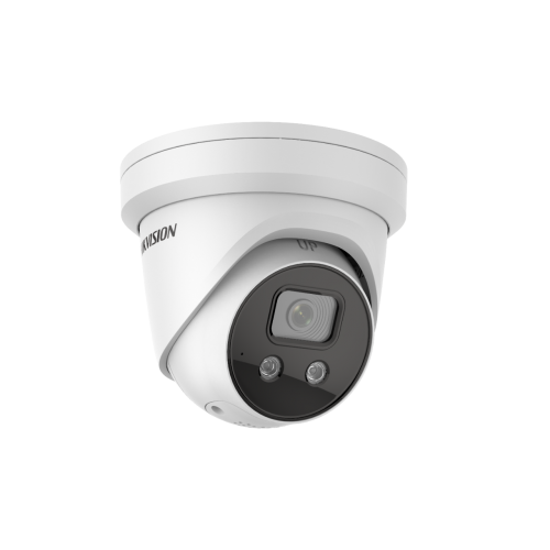 Camera supraveghere Hikvision IP turret DS-2CD2346G2-I(2.8mm)C, 4MP, Acusens - filtrarea alarmelor false dupa corpul uman si masini, low- light powered by DarkFighter, senzor: 1/3