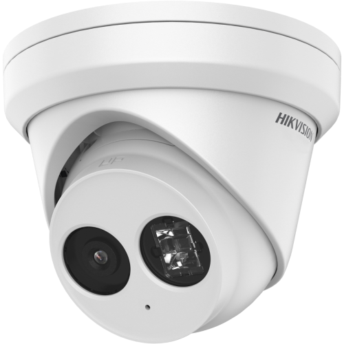 Camera supraveghere Hikvision IP turret DS-2CD2383G2-IU(2.8mm), 8MP, Acusens - filtrarea alarmelor false dupa corpul uman si masini, microfon audio incorporat, senzor 1/2.8