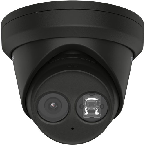 Camera supraveghere Hikvision IP turret DS-2CD2383G2-IU(2.8mm)BLACK, 8MP, culoare neagra, Acusens - filtrarea alarmelor false dupa corpul uman si masini, microfon audio incorporat, senzor 1/2.8