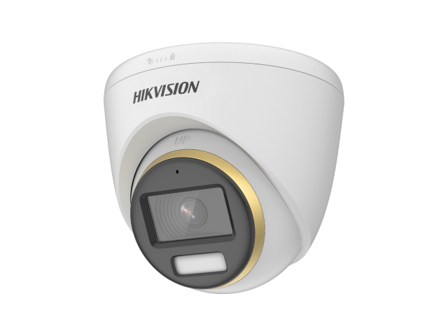 Camera de supraveghere Hikvision Turbo HD turret DS-2CE72DF3T-FS(3.6mm) (O-STD); 2MP, Color Vu - imagini color pe timp de noapte, mirofon audio incorporat, Aperture F1.0, Color Vu - imagini color pe timp de noapte, mirofon audio incorporat, Aperture F1.0,