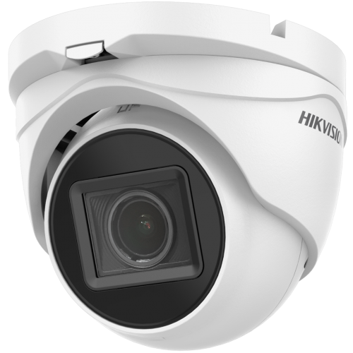 Camera supraveghere TurboHD turret Hikvision DS-2CE79H0T-IT3ZF(2.7- 13.5MM), 5MP, rezolutie 2560 × 1944 @20 fps, 4 M @ 30 fps, iluminare 0.01 Lux @ (F1.2, AGC ON), 0 Lux cu IR, lentila varifocala motorizata 2.7 mm la 13.5 mm, distanta IR 40m, Digital WDR,