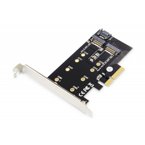 Adaptor PCI-Express Digitus by Assmann DS-33170, PCI Express x4 - 2x M.2 NGFF/NVMe