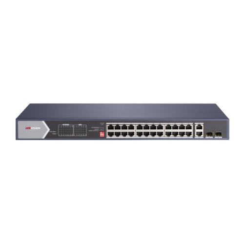 Switch Hikvision DS-3E0528HP-E, 28-port, HiPOE