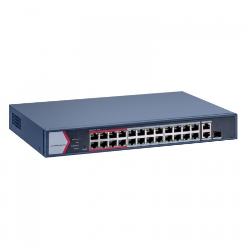 Switch Hikvision DS-3E1326P-EI/M, 24 porturi, PoE