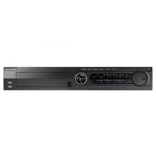 DVR Hikvision Turbo HD, DS-7316HUHI-K4; 5MP; 16* Channel; H265 +;H265;H264+;H264, 4-ch video and 4-ch audio input; Up to 10-ch IP up to 8MP reolution input, 8MP @8fps/ch; 5MP @12 fps/ch; 4MP @15 fps/ch, 4 SATA interface; Connectable to Turbo HD/HDCVI/AHD/