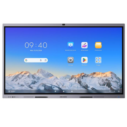 Display interactiv Hikvision DS-D5C86RB/B, 86 inch, 3840 x 2160 pixeli, Black-Silver