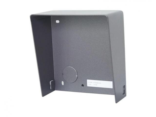 Protectie ploaie pentru un modul de videointerfon modular Hikvision DS- KABD8003-RS1/S, material otel inoxidabil, montaj aplicat, dimensiuni: 116.4 × 122 × 58 mm, greutate: 298.9 g