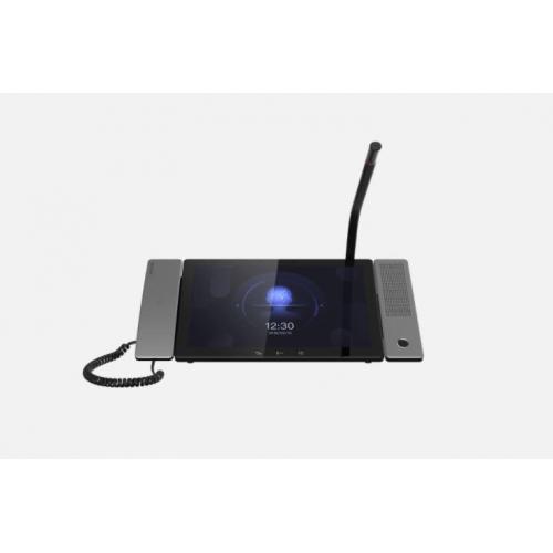 Unitate de control( Master station) cu Android pentru videointerfonie Hikvision DS-KM9503, 10.1-inch IPS cu  touch screen, rezolutie 1280 × 800, sistem de operare Android 7.1, server SIP integrat, se pot conecta pana la 10000 de dispozitive, suporta pana 