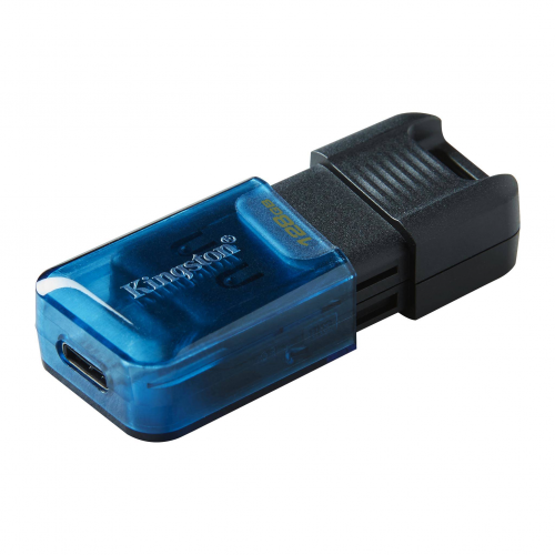 Stick Memorie Kingston DT80M, 128GB, USB-C, Blue-Black
