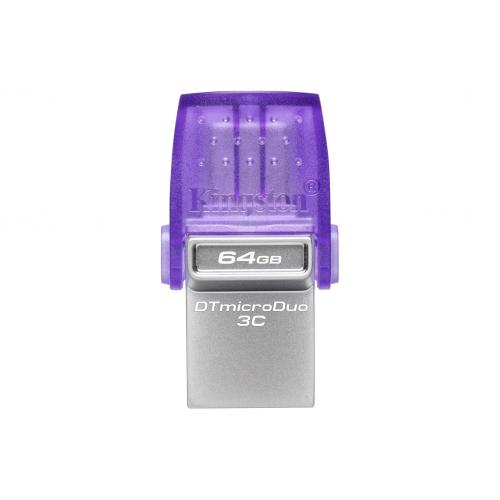 Memorie USB Flash Drive Kingston 128GB DT MicroDuo, USB 3.0, micro USB 3C