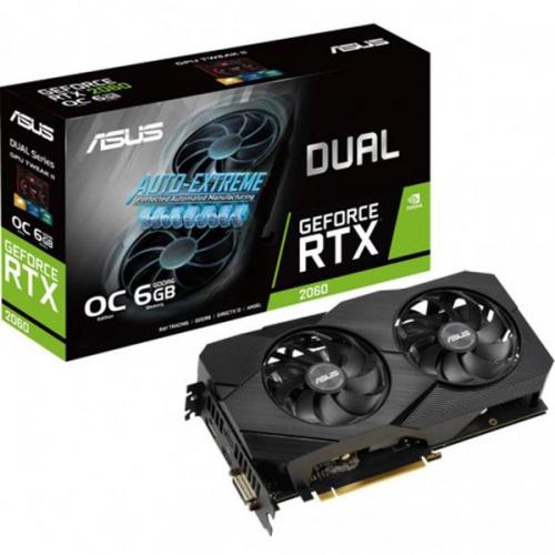 Placa video ASUS GeForce RTX 2060 DUAL EVO O6G 6GB GDDR6 192-bit