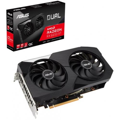 Placa video ASUS Radeon RX 6650 XT DUAL O8G, 8GB GDDR6, 128-bit