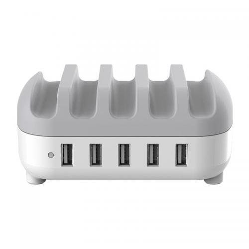 Statie de incarcare Orico DUK-5P, 5x USB-A, White
