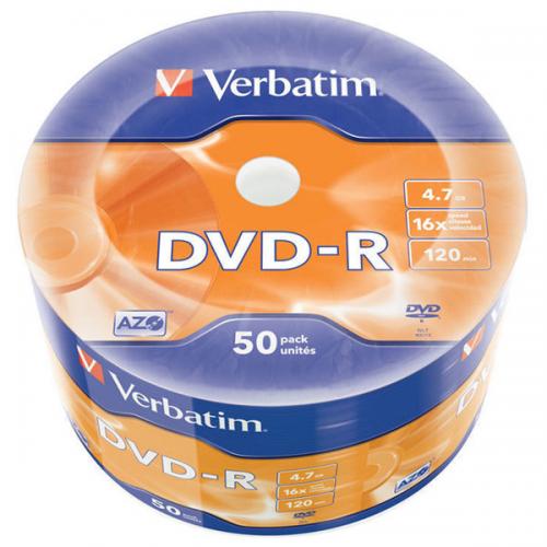 DVD-R Verbatim 43788, 16x, 4.7GB, 50buc, Matt Silver