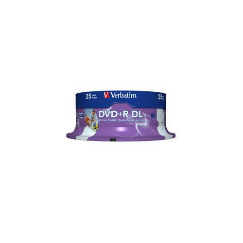 DVD+R Verbatim 8X, 8.5GB, 25buc, Spindle