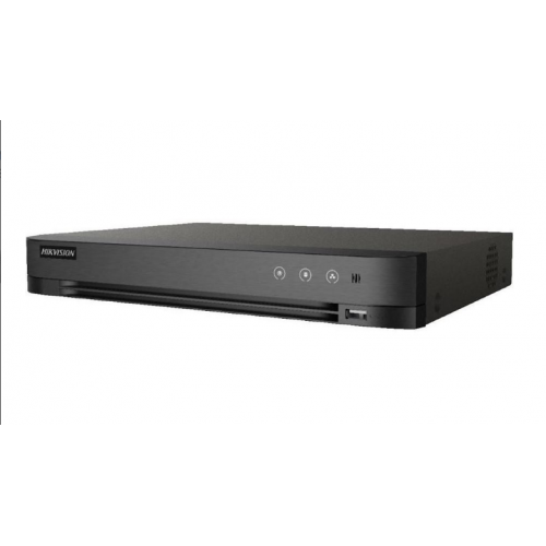 DVR Hikvision 4 canale iDS-7204HQHI-M1/S(C), 2MP, AcuSense deep learning algorithm, filtrarea alarmelor false dupa corpul uman si masini (2 canale- line crossing and intrusion detection) sau captura si detectie faciala ( 1 canal )- cele 2 functii nu pot f