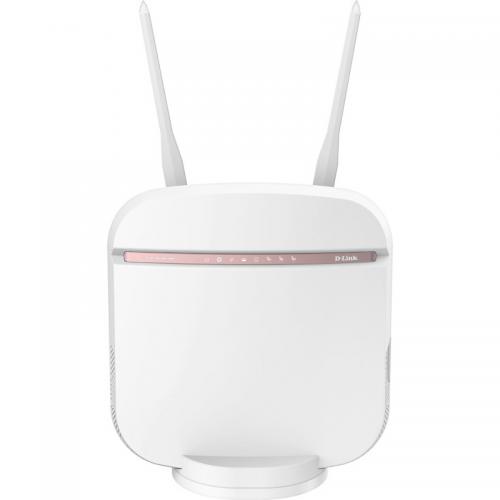 D-Link Router Wireless DWR-978 5G, AC2600, Dual-Band, MU-MIMO, Porturi: 4 x Gigabit RJ-45, 1 x WAN, suporta pana la 128 dispozitive conectate, 2 x antene externe detasabile, viteza wireless: 1733 Mbps 5 GHz, 800 Mbps 2.4 GHz, 5G/4G LTE/3G via SIM, 1 x USB