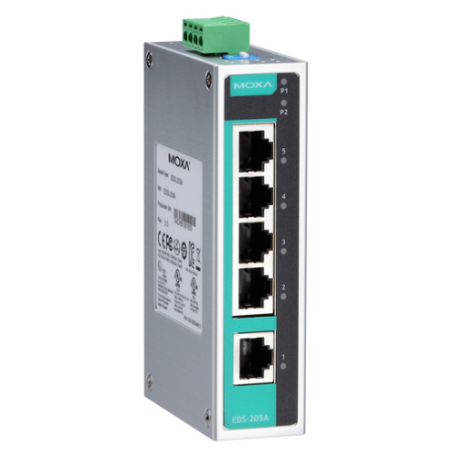 Switch Moxa EDS-205A-T, 5 porturi