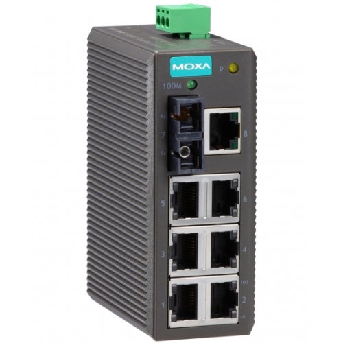 Switch Moxa EDS-208-M-SC, 8 porturi