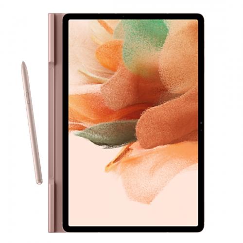 Husa/Stand Samsung Book Cover pentru Galaxy Tab S7 Plus/Galaxy Tab S7 FE de 12.4inch, Pink