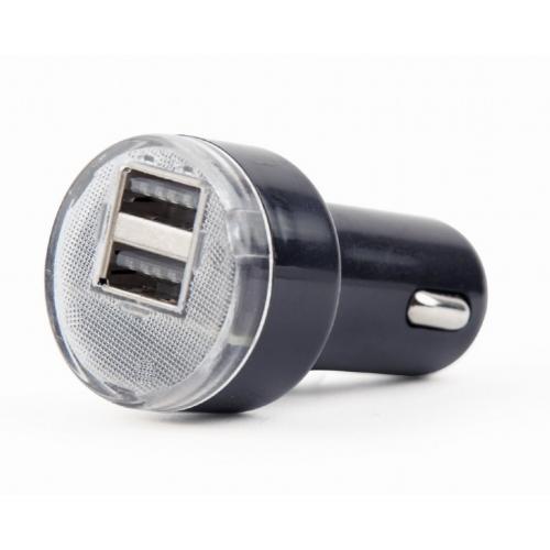 Incarcator auto Gembird EG-U2C2A-CAR-02, 2x USB 2.0, Black